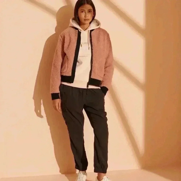 Superdry Women's Storm Easy Bomber Jacket Pink - Picture 2 of 11